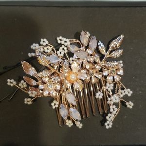 Rose gold hair pin